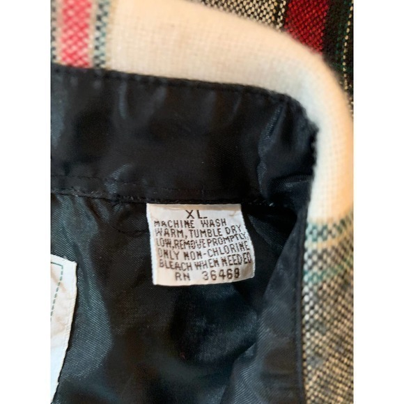 Northwest Territory Plaid Collared Long Sleeve Button Down Shirt Black Size XL - Picture 8 of 8